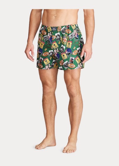 Boxer Polo Ralph Lauren Hombre Verdes - Novelty-Print Cotton - EKGLC6097